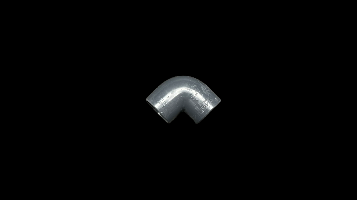 PVC-Winkel 90° 2 Klebemuffen für Aquaristik