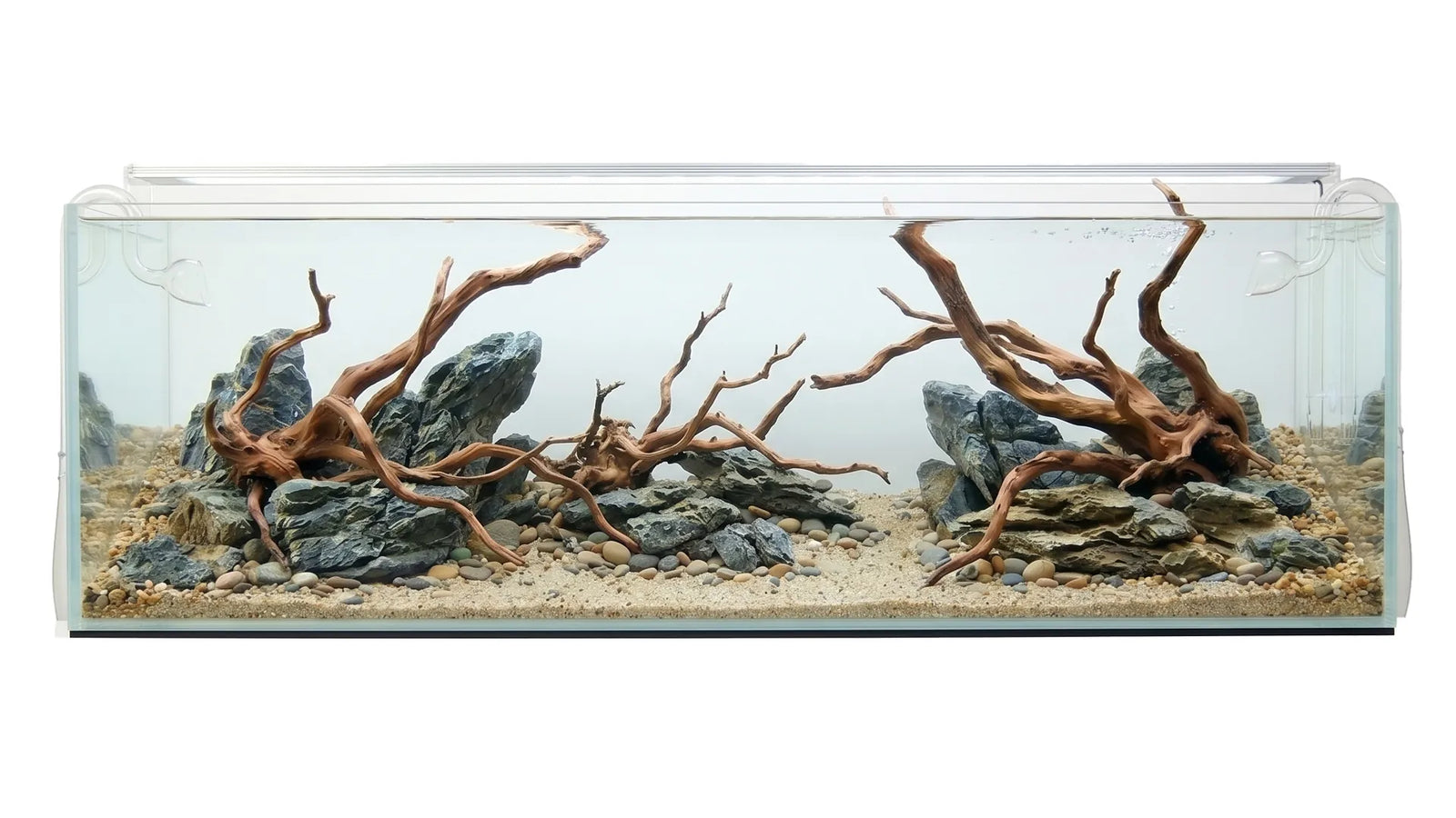 376L Aquarium 160x47x50 cm IKEA Nordli Aquascape Aquarium mit Wurzelholz