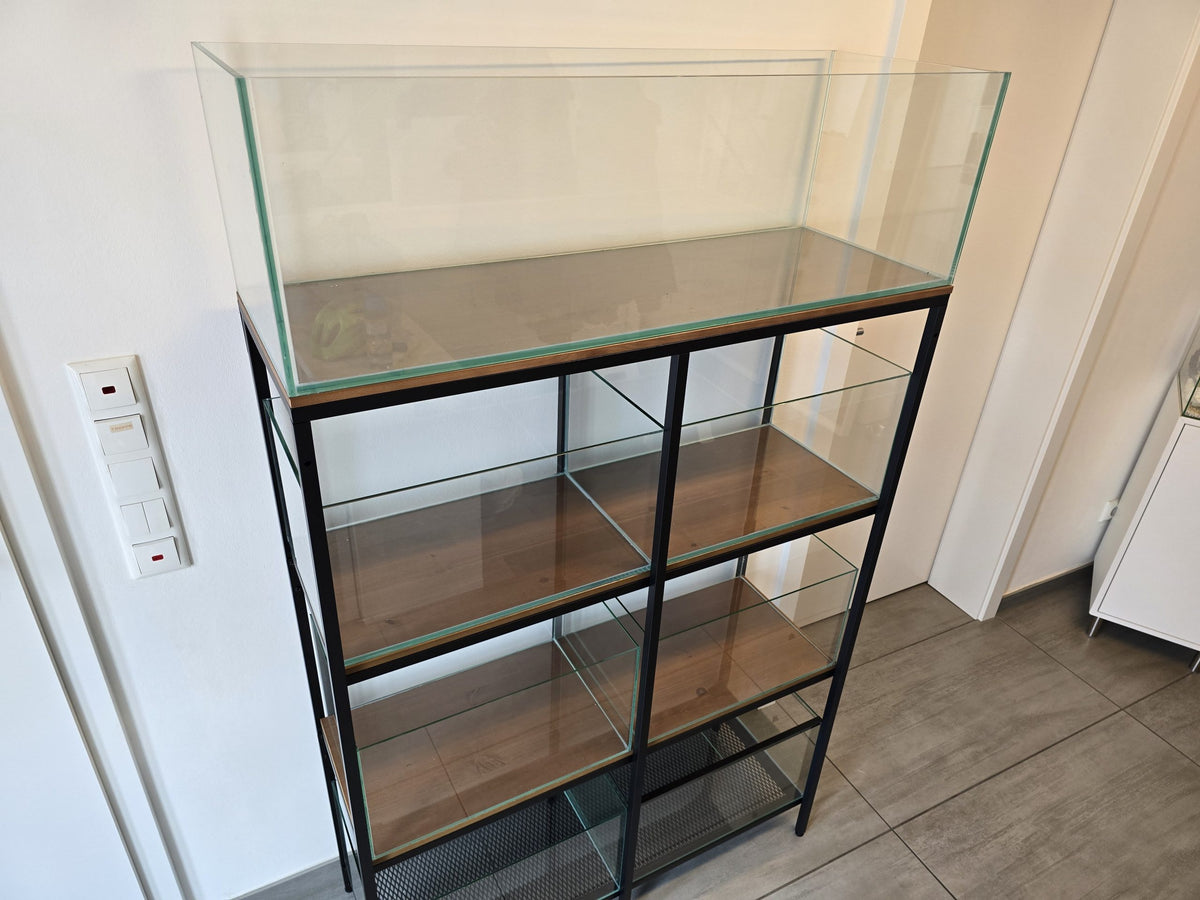 6mm starkes Glas Aquarium 79L mit Trennscheibe für verschiedene Arten
