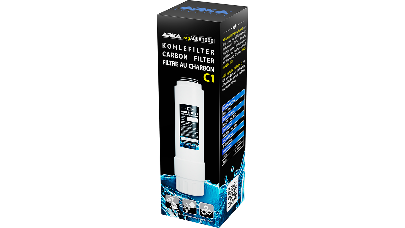 ARKA myAqua 1900 Kohlefilter C1 für sauberes Wasser
