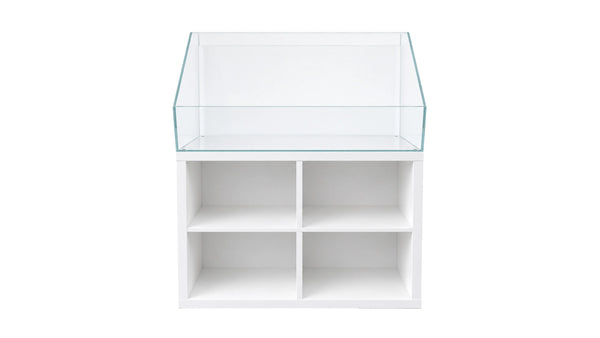 Aquarium / Paludarium 76,5x39x20/40cm (LxTxH) 60l für IKEA Kallax