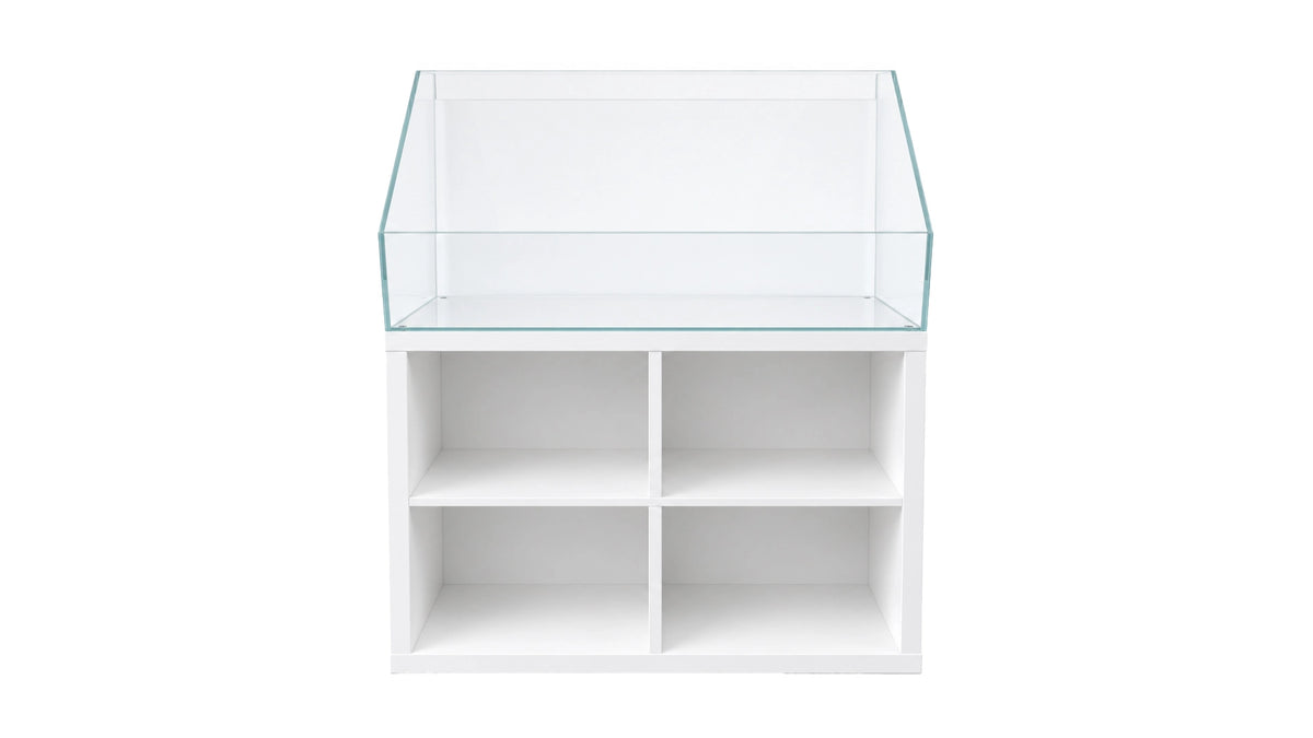 Aquarium / Paludarium 76,5x39x20/40cm (LxTxH) 60l für IKEA Kallax