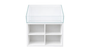 Aquarium / Paludarium 76,5x39x20/40cm (LxTxH) 60l für IKEA Kallax