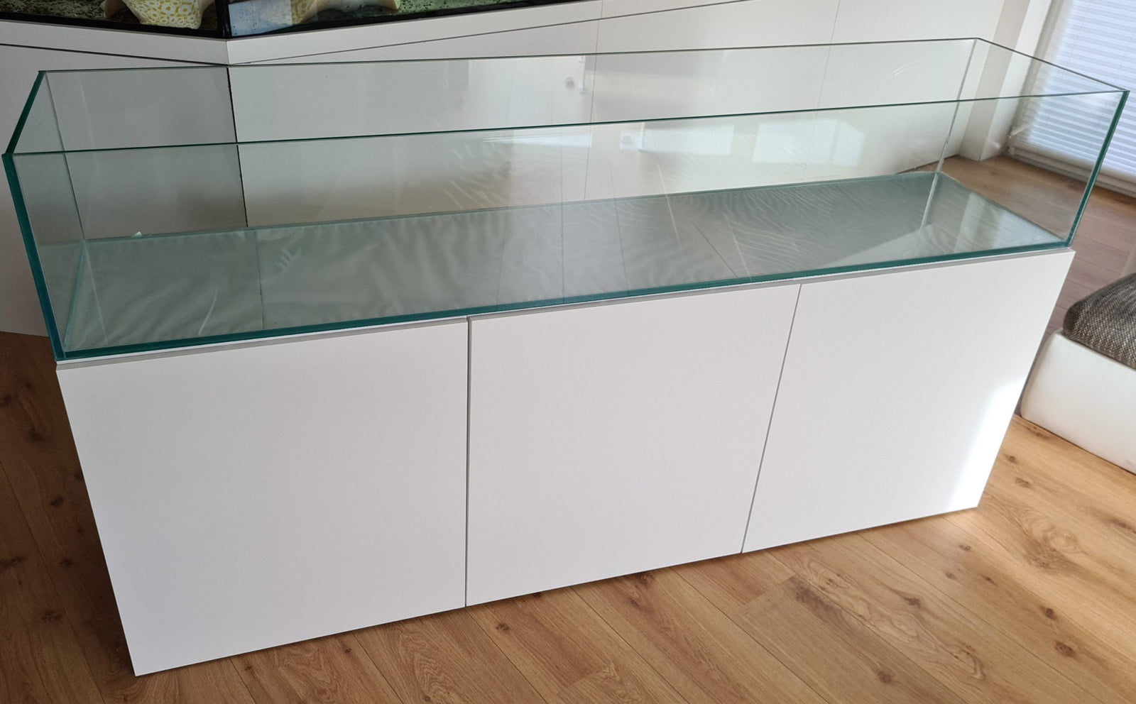 216L Aquarium 180x40x30cm für IKEA Besta mit hochwertigem Silikon
