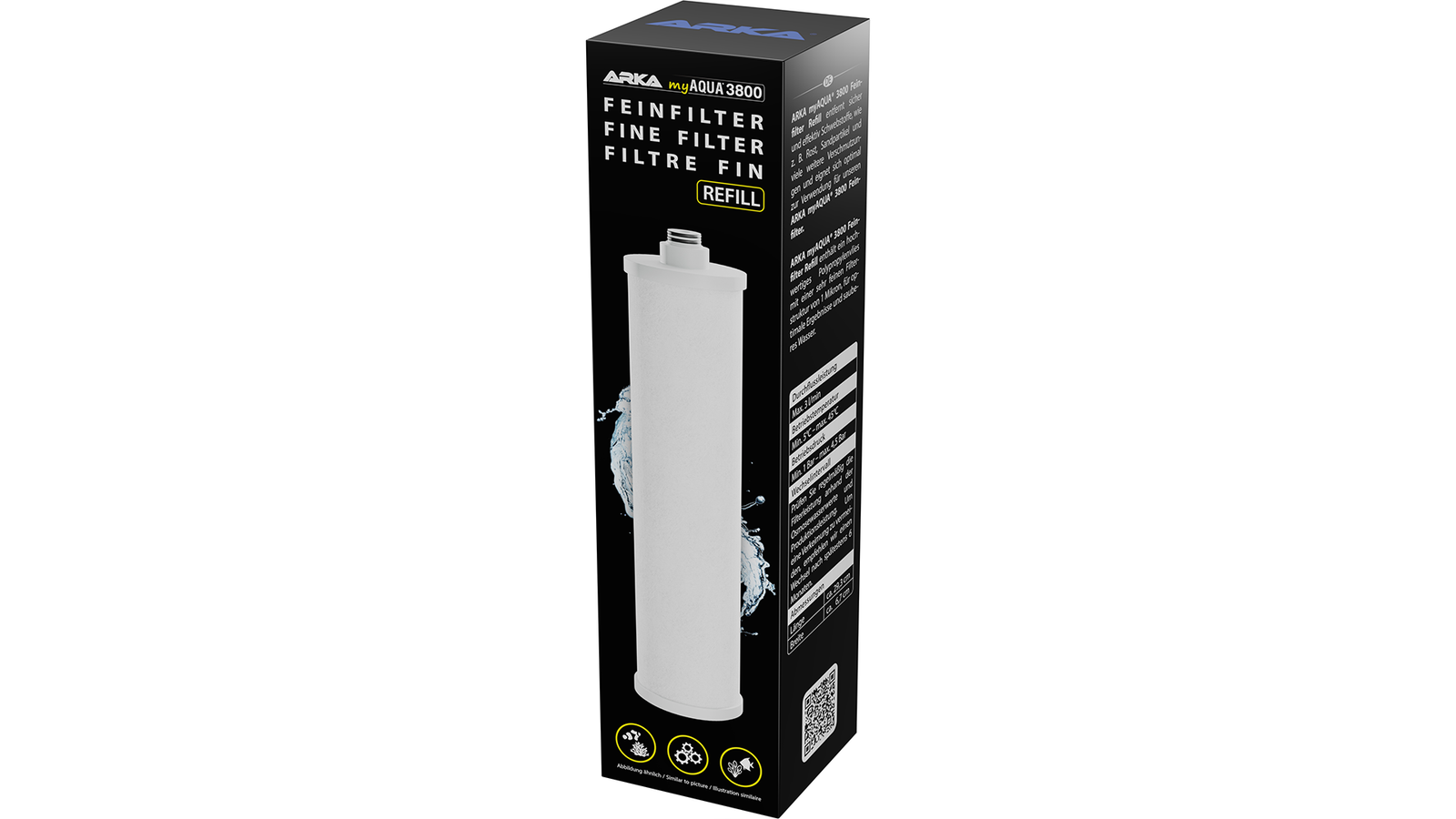 ARKA myAQUA 3800 Feinfilter Refiller - Innenkartusche