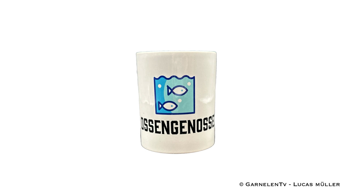 Hochwertige Keramik-Tasse mit humorvollem Flossengenossen Design