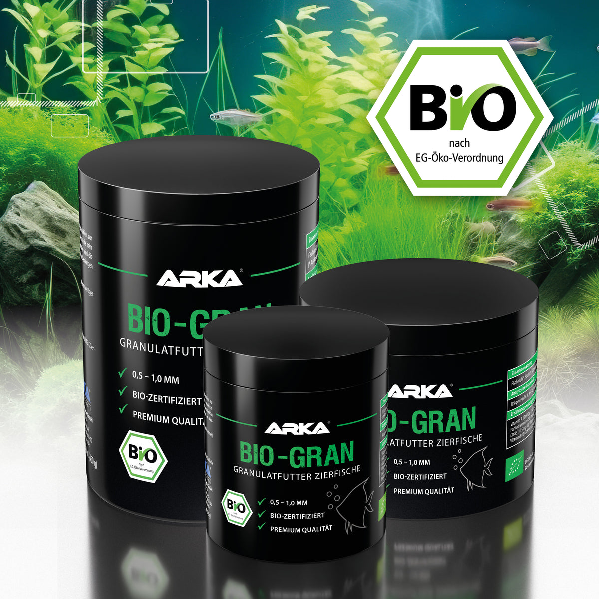 Granulatfutter aus kontrolliert biologischem Anbau
