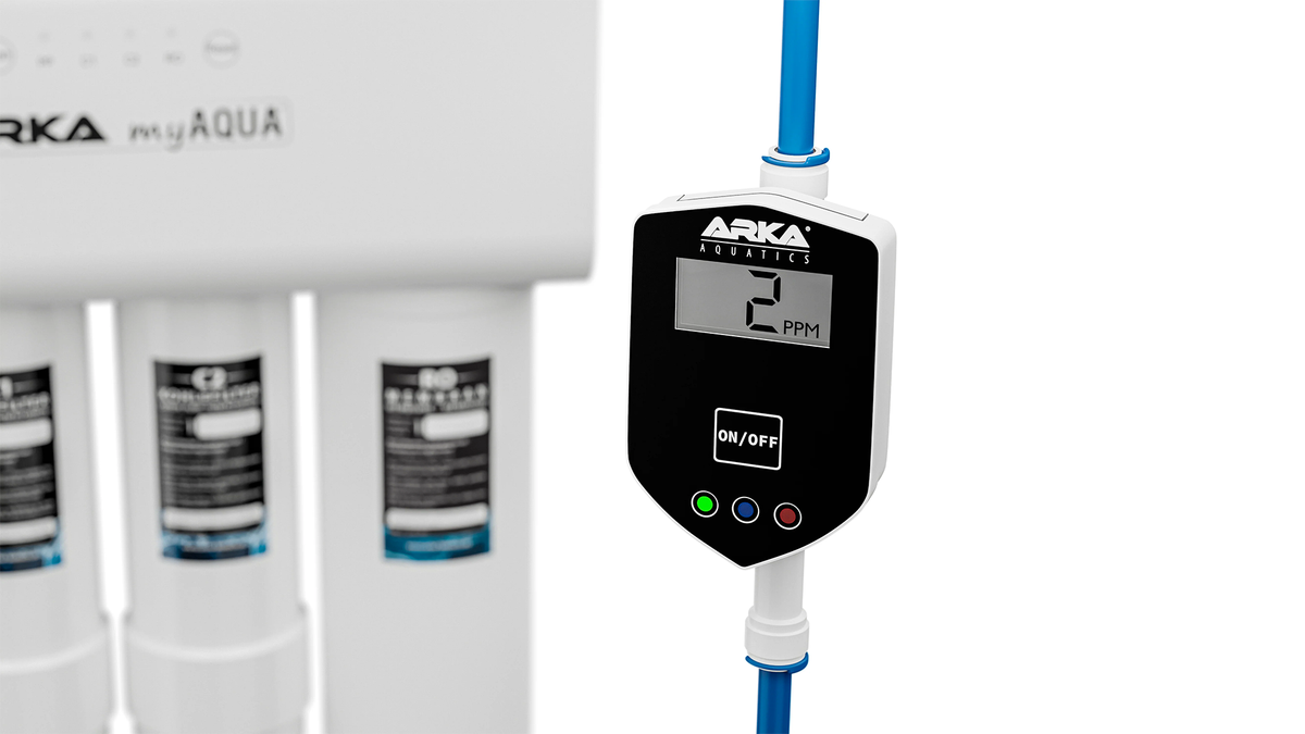 ARKA myAQUA® Inline TDS-Messgerät mit 1/4“ Anschlüssen