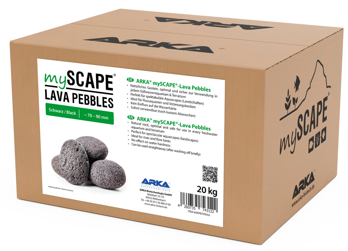 ARKA Lava Pebbles 200-300 mm – Natursteine für große Becken
