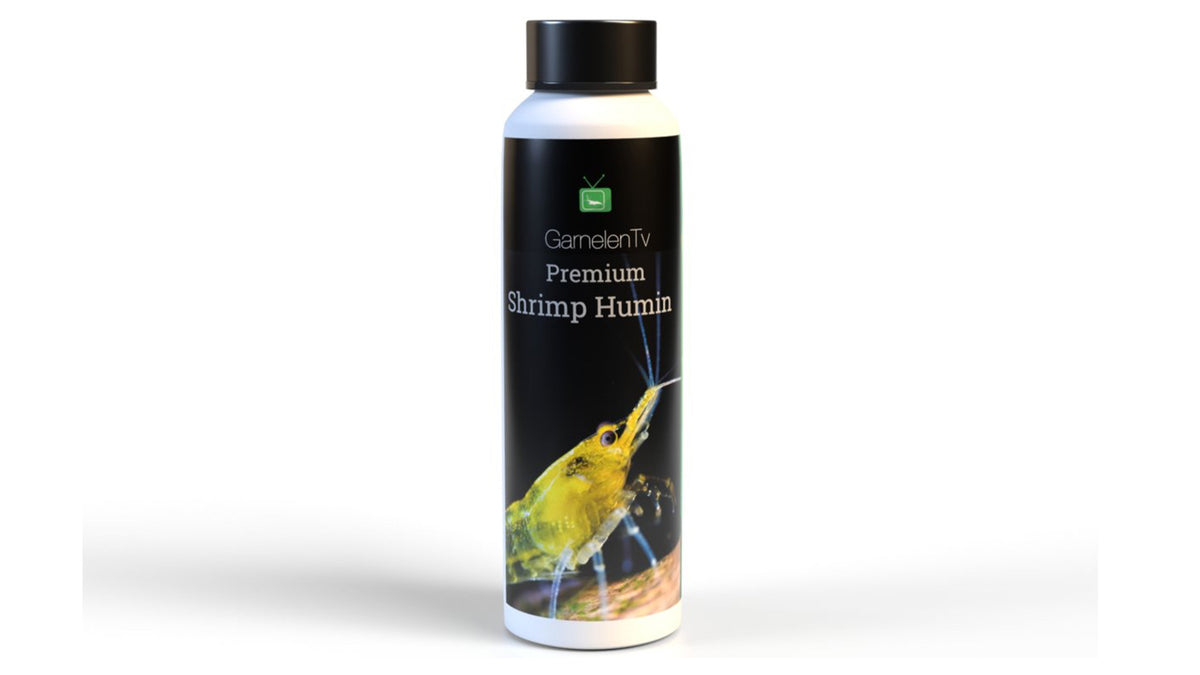 GarnelenTv Huminstoff Paket mit Premium Shrimp Humin, Fish Humin, Seemandelbaumblättern und Erlenzapfen für Garnelen und Zierfische