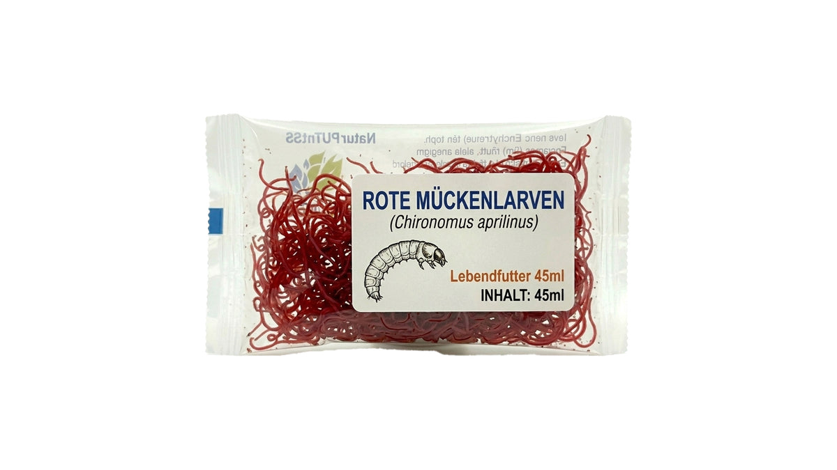 Rote Mückenlarven (Chironomus aprilinus) -  Lebendfutter 45ml