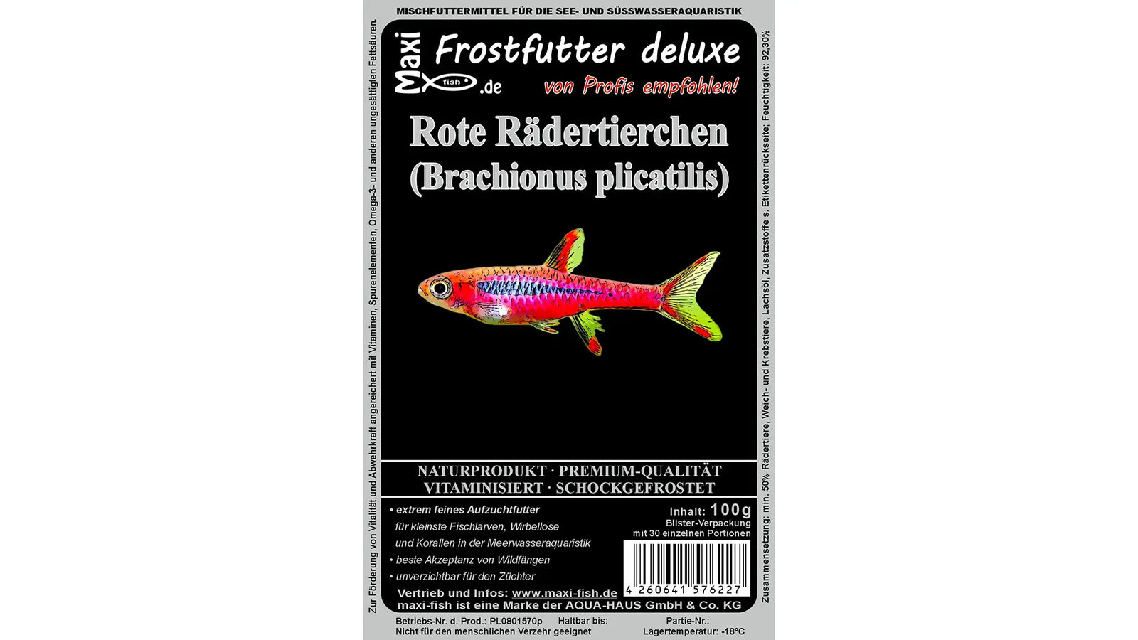 Rote Rädertierchen (Brachionus plicatilis) - Frostfutter von maxi-fish