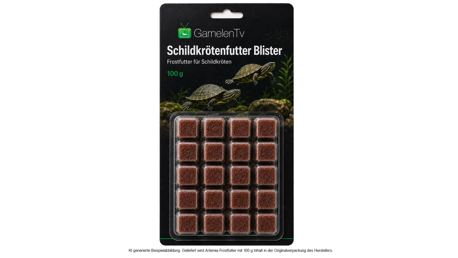 Schildkrötenfutter Blister 100 g Frostfutter