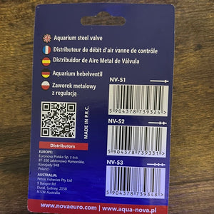 2-fach Luftverteiler Metall 4/6 mm - GarnelenTv-Shop
Lufthahn Aquariumhebelventil mit flexiblem Anschluss für Luftschlauch