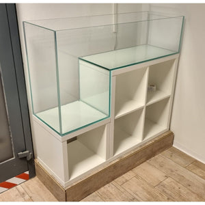 OptiWhite-Aquarium 117,5x39x65,5/30cm (LxTxH) DropOff 194l für IKEA Kallax - GarnelenTv-Shop
Aquascaping Aquarium mit Drop-Off – Stilvolles Highlight
