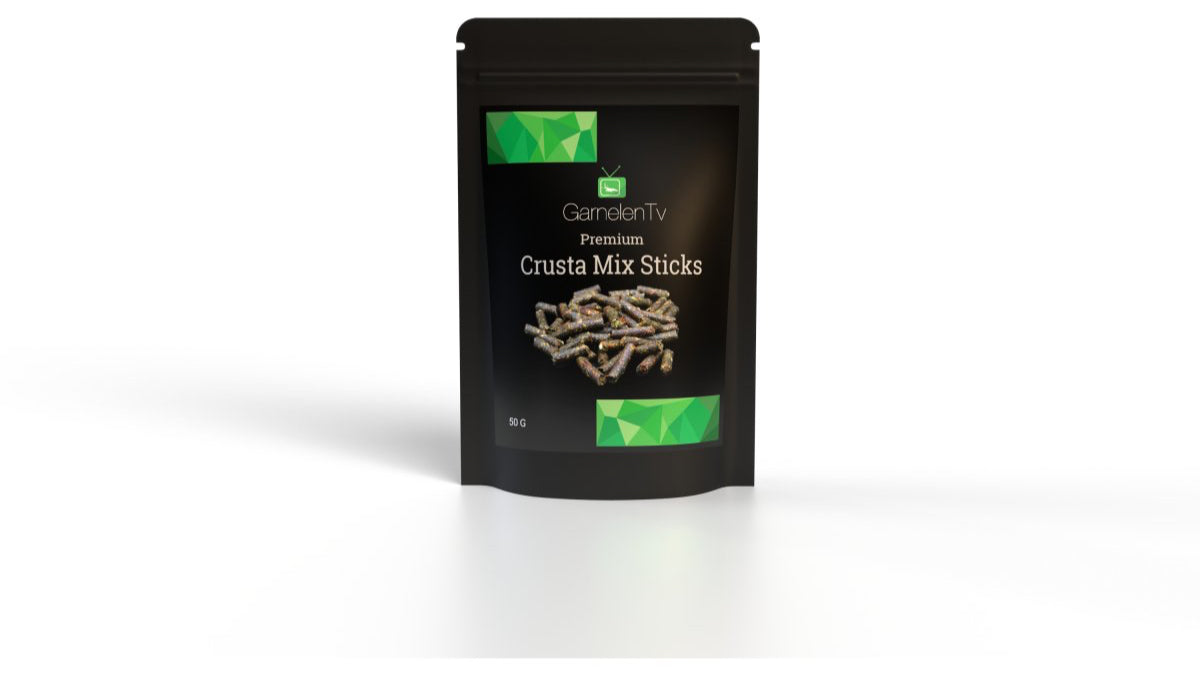 Premium Crusta Sticks von GarnelenTv. Hauptfutter für Zwerggarnelen