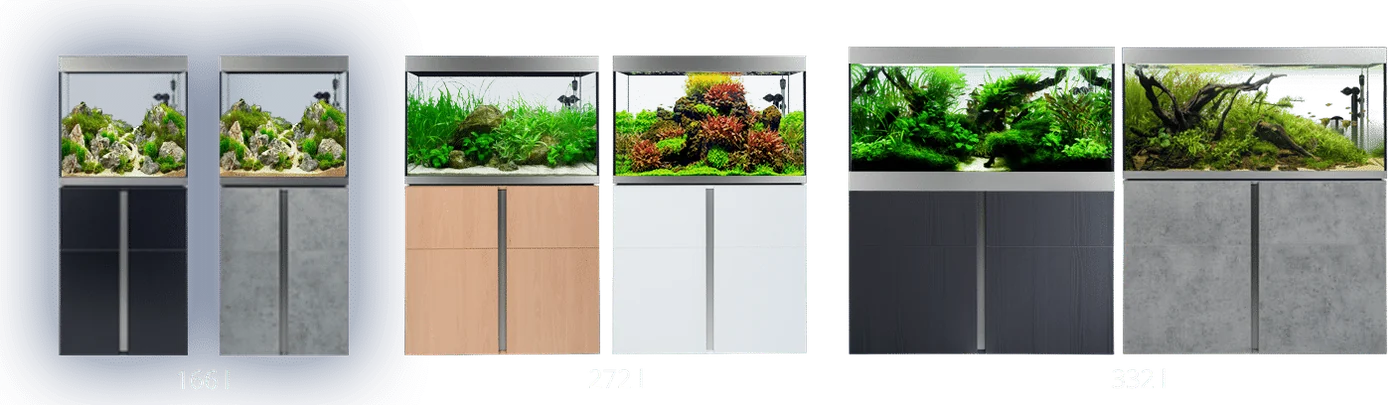 Fluval Siena in Schwarz, Weiß, Buche, Betonoptik und Graphit